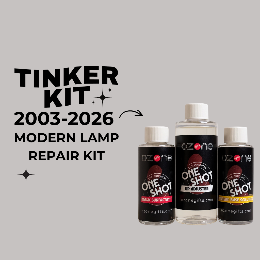 Lava Lamp Repair & Restoration Kit | OneShot™ Tinker Kit - Ozone Gifts Lava Lamp Repair & Restoration Kit | OneShot™ Tinker Kit - Ozone Gifts