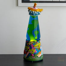 Load image into Gallery viewer, Beatles Yellow Submarine Lava Lamp Restoration with Yellow Wax and Blue Fluid
