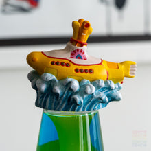Load image into Gallery viewer, Beatles Yellow Submarine Lava Lamp Restoration with Yellow Wax and Blue Fluid
