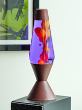 Load image into Gallery viewer, Chocolate Vintage Aristocrat Lava Lamp Restoration with Yellow Wax and Purple Fluid
