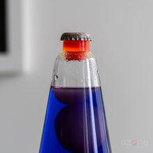 Load image into Gallery viewer, UV Reactive Green &quot;Silver Streak&quot; Vintage Lava Lamp Restoration
