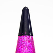 Load image into Gallery viewer, Vintage Deep Purple Wizard Lamp with Dimmable Pink Glitter Globe
