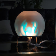 Load image into Gallery viewer, Spin Lamp - Frosted Glass Dome with Rotating Flames
