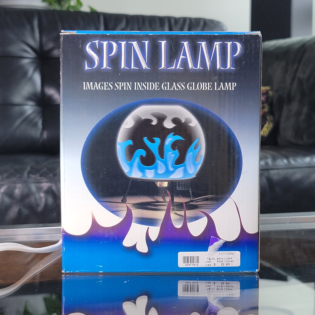 Spin Lamp - Frosted Glass Dome with Rotating Flames