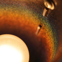 Load image into Gallery viewer, Prismatic Starship Glitter Lamp - Red Fluid / Silver Glitter
