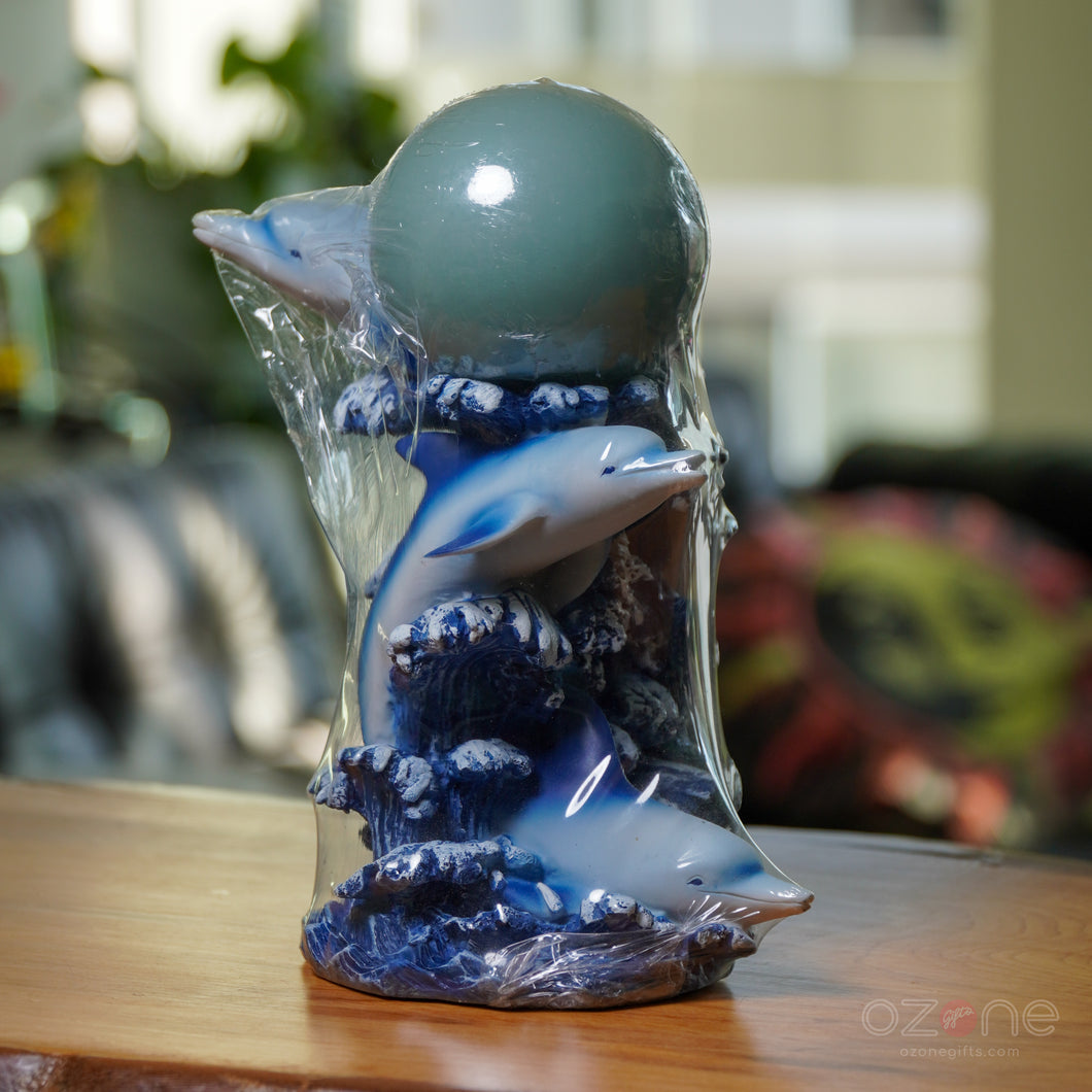 Vintage Dolphin and Mermaid Candle Holder - Spencer Gifts Exclusive