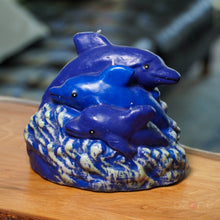 Load image into Gallery viewer, Blacklight Responsive Dolphin Candle - Spencer Gifts Exclusive - Sealed
