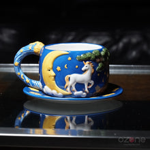 Load image into Gallery viewer, Unicorn Teacup and Saucer Set - New in Box

